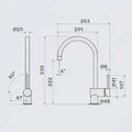 Смеситель Falmec EASY ROUND черный матовый mear.00#mbf