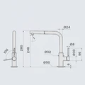 Смеситель Falmec TREVI CORNER бледное золото mtrc.00#pgf