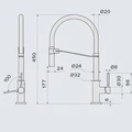 Смеситель Falmec TREVI PRO золото mtrp.00#pgf