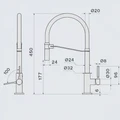 Смеситель Falmec TREVI PRO медь/бронза mtrp.00#pqf