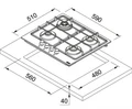 Варочная панель Franke FHSM 604 3G DC XS C 106.0554.391