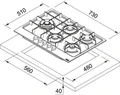Варочная панель Franke FHMA 755 4G DCL XS C 106.0554.382