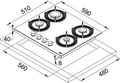 Варочная панель Franke FHMF 604 4G C BK 106.0541.748