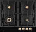 Газовая панель Weissgauff HGG 641 BV Volcano Burner Nano Glass 433644