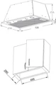 Полновстраиваемая вытяжка Korting KHI 6530 W 00000013875