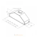 Встраиваемая вытяжка Pando GTI/725 INOX V.850 SEC 010140