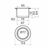 Сменная горловина для измельчителя Omoikiri Nagare Slim NA-03-IN 4956715 4956715