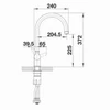Смеситель Blanco TRIMA 526265 Silgranit алюметаллик 526265