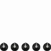 Набор ручек для варочных поверхностей Smeg  Linea 5MP1GOGB3 8017709334055