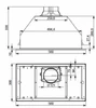 Встраиваемая вытяжка Falmec Built-In 50 Max CBIN50.E10#ZZZ3460F cbin50.e10#zzz3460f