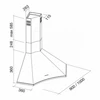 Вытяжка угловая Falmec Design Elios Ang Steel 90 см CEIA90.E0P1#CRII491F ceia90.e0p1#crii491f