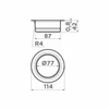 Сменная горловина для измельчителя Omoikiri Nagare Slim NA-02-GM 4956687 4956687