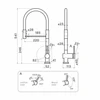 Смеситель Omoikiri KANTO-2 PLUS-SB GM-R 4994460