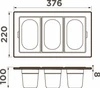 Контейнер Omoikiri DC-04-3 LG 4999089
