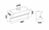 Вытяжка пристенная Falmec Flipper 85 P.E. Cono Vetro Bianco CFPN85.E0P2#ZZZF491F cfpn85.e0p2#zzzf491f