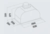 Встраиваемая вытяжка Falmec Gruppo Incasso Plus 50 BL cgiw50.e26p2#eun490f