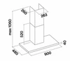 Вытяжка пристенная Falmec Lumen 90 P.E. Inox CLUN90.E0P1#NEUI491F clun90.e0p1#neui491f